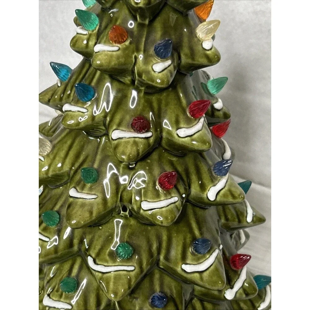 Vintage 1983 Ceramic Christmas Tree 13